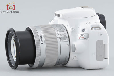 【中古】Canon キヤノン EOS Kiss X9 EF-S 18-55 IS STM レンズキット ホワイト シャッター回数僅少 元箱付き