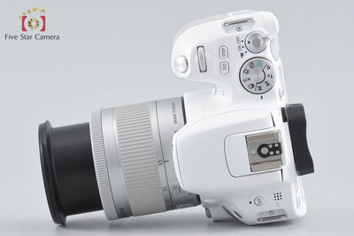【中古】Canon キヤノン EOS Kiss X9 EF-S 18-55 IS STM レンズキット ホワイト シャッター回数僅少 元箱付き