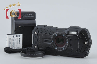 【中古】RICOH リコー PENTAX ペンタックス WG-70 ブラック 防水アクションカメラ シャッター回数僅少