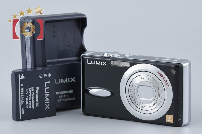 【中古】Panasonic パナソニック LUMIX DMC-FX8 グロスブラック コンパクトデジタルカメラ