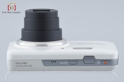 【中古】OLYMPUS オリンパス STYLUS VH-520 ホワイト コンパクトデジタルカメラ