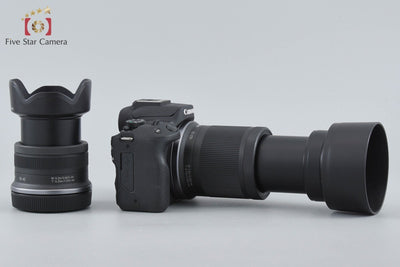 【中古】Canon キヤノン EOS R50 ダブルズームキット ブラック シャッター回数僅少