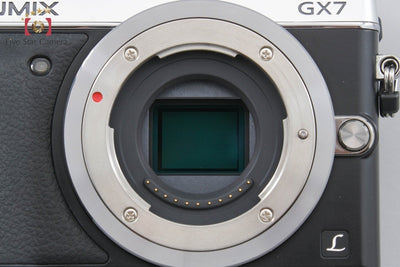 【中古】Panasonic パナソニック LUMIX DMC-GX7 シルバー ミラーレス一眼カメラ シャッター回数僅少