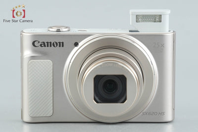 【中古】Canon キヤノン PowerShot SX620 HS ホワイト コンパクトデジタルカメラ 元箱付き