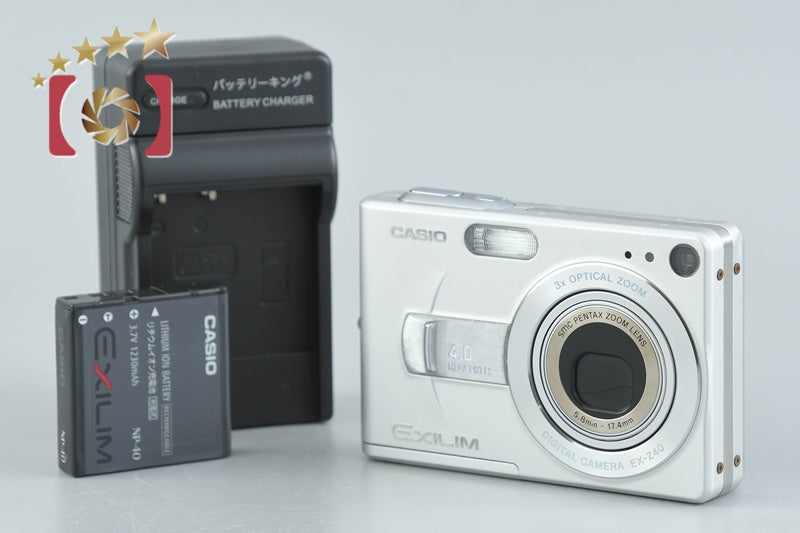 【中古】CASIO カシオ EXILIM EX-Z40 シルバー コンパクトデジタルカメラ