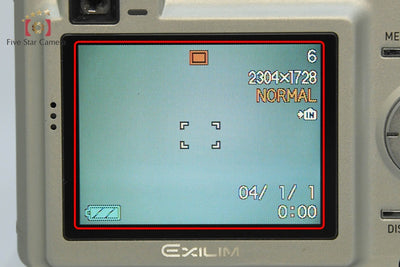 【中古】CASIO カシオ EXILIM EX-Z40 シルバー コンパクトデジタルカメラ