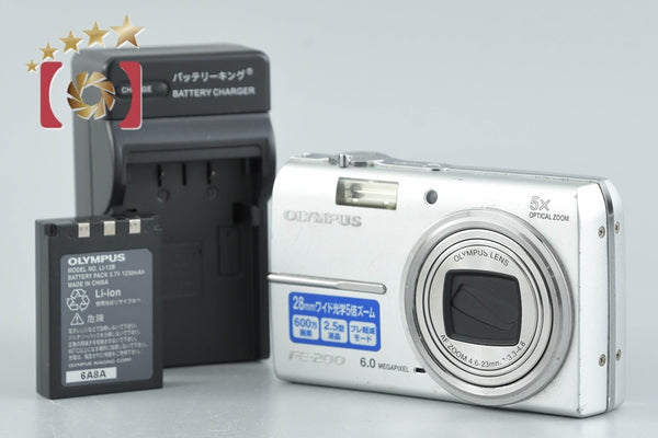中古】OLYMPUS オリンパス Camedia FE-200 シルバー コンパクト