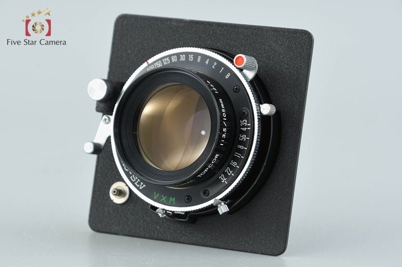 TOPCOR 105mm F3.5 リンホフ変換ボード付 中古】東京光学 TOPCON トプコン PROFESSIONAL TOPCOR 105mm f/3.5