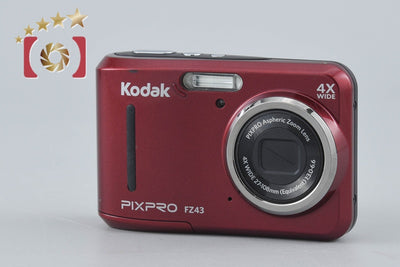 【中古】KODAK コダック PIXPRO FZ43 レッド コンパクトデジタルカメラ