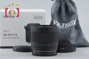 【中古】VILTROX ビルトロックス 15mm f/1.7 AIR STM ASPH ED IF ソニーEマウント APS-C用 元箱付き