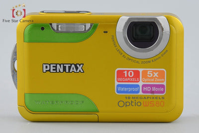 【中古】PENTAX ペンタックス Optio WS80 イエロー コンパクトデジタルカメラ