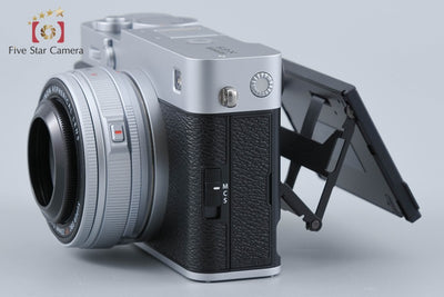 【中古】FUJIFILM 富士フイルム X-E5 XF 23mm レンズキット シルバー 元箱付き