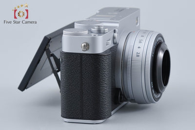 【中古】FUJIFILM 富士フイルム X-E5 XF 23mm レンズキット シルバー 元箱付き