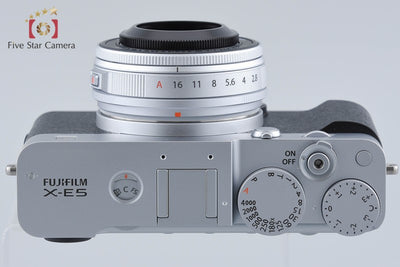 【中古】FUJIFILM 富士フイルム X-E5 XF 23mm レンズキット シルバー 元箱付き