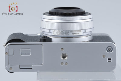 【中古】FUJIFILM 富士フイルム X-E5 XF 23mm レンズキット シルバー 元箱付き