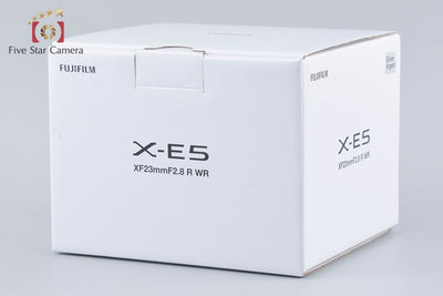 【中古】FUJIFILM 富士フイルム X-E5 XF 23mm レンズキット シルバー 元箱付き