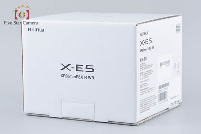 【中古】FUJIFILM 富士フイルム X-E5 XF 23mm レンズキット シルバー 元箱付き