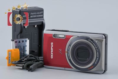 【中古】OLYMPUS オリンパス μ-7020 レッド コンパクトデジタルカメラ