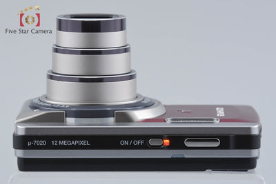 【中古】OLYMPUS オリンパス μ-7020 レッド コンパクトデジタルカメラ