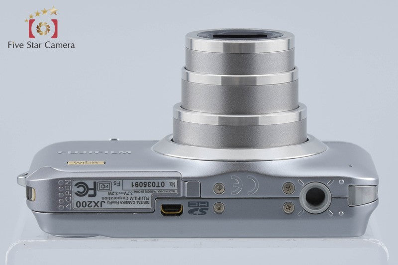 中古】FUJIFILM 富士フイルム FINEPIX JX200 シルバー コンパクト