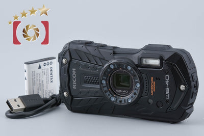 【中古】RICOH リコー PENTAX ペンタックス WG-40 ブラック コンパクトデジタルカメラ シャッター回数僅少