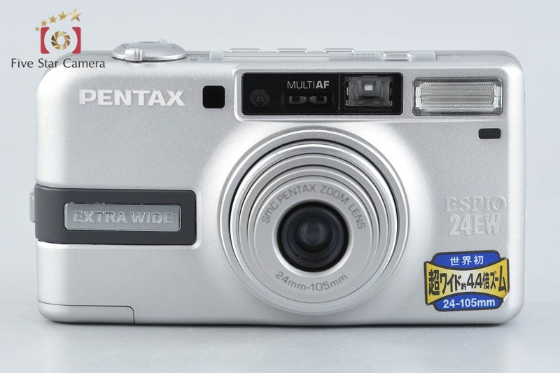 PENTAX ESPIO 24EW 箱、ケース付き 中古】PENTAX ペンタックス ESPIO 24EW シルバー コンパクトフィルム