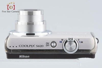 【中古】Nikon ニコン COOLPIX S620 パールホワイト コンパクトデジタルカメラ
