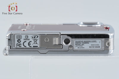 【中古】OLYMPUS オリンパス μ725SW ワインレッド コンパクトデジタルカメラ