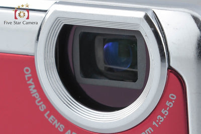 【中古】OLYMPUS オリンパス μ725SW ワインレッド コンパクトデジタルカメラ
