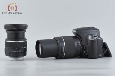 【中古】SONY ソニー α380 DSLR-A380 ダブルズームレンズキット シャッター回数僅少