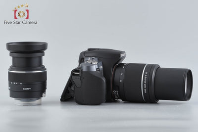 【中古】SONY ソニー α380 DSLR-A380 ダブルズームレンズキット シャッター回数僅少