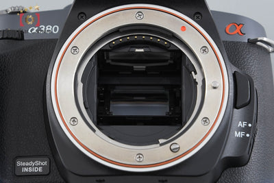 【中古】SONY ソニー α380 DSLR-A380 ダブルズームレンズキット シャッター回数僅少