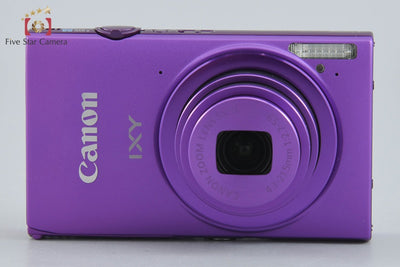 【中古】Canon キヤノン IXY 430F パープル コンパクトデジタルカメラ 元箱付き