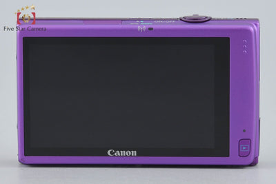 【中古】Canon キヤノン IXY 430F パープル コンパクトデジタルカメラ 元箱付き