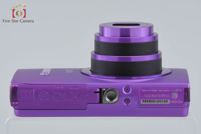 【中古】Canon キヤノン IXY 430F パープル コンパクトデジタルカメラ 元箱付き