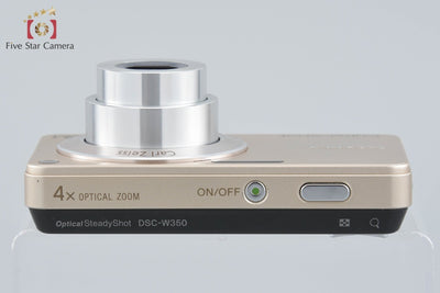 【中古】SONY ソニー Cyber-shot DSC-W350 ゴールド コンパクトデジタルカメラ