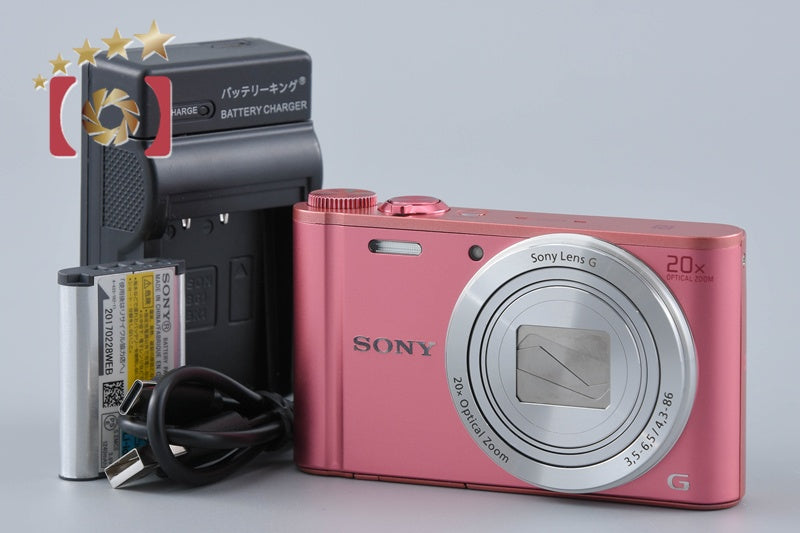 [Used] Sony Cyber-shot DSC-WX350 Pink Compact Digital Camera (Multi-Language Support)