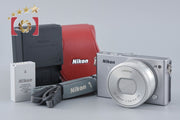 【中古】Nikon ニコン 1 J4 シルバー 標準パワーズームレンズキット シャッター回数僅少