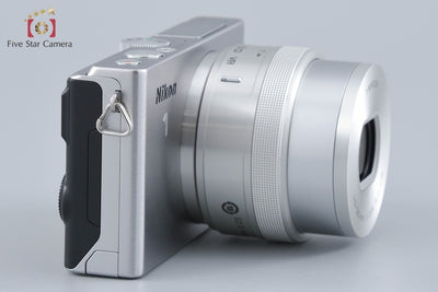 【中古】Nikon ニコン 1 J4 シルバー 標準パワーズームレンズキット シャッター回数僅少