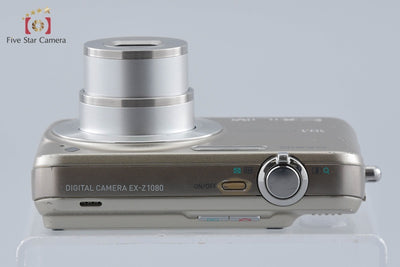 【中古】Casio カシオ EXILIM ZOOM EX-Z1080 ゴールド コンパクトデジタルカメラ 元箱付き