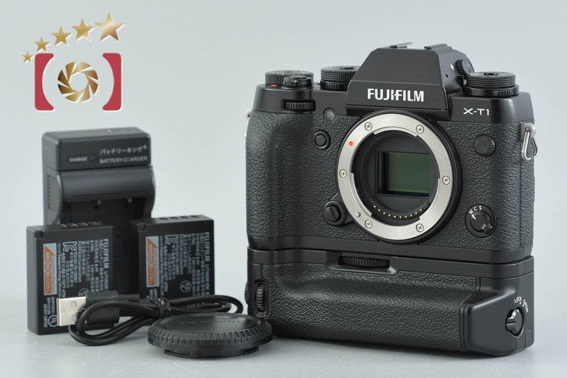 【中古】FUJIFILM 富士フイルム X-T1 ブラック + VG-XT1 縦位置バッテリーグリップ