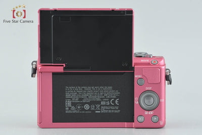 【中古】SONY ソニー α5000 ILCE-5000L パワーズームレンズキット ピンク シャッター回数僅少 多言語対応