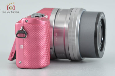 【中古】SONY ソニー α5000 ILCE-5000L パワーズームレンズキット ピンク シャッター回数僅少 多言語対応