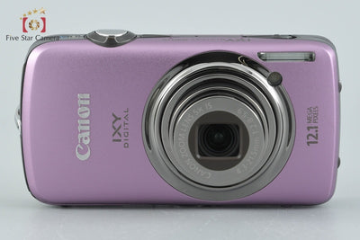【中古】Canon キヤノン IXY Digital 930 IS パープル コンパクトデジタルカメラ 元箱付き