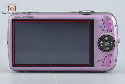 【中古】Canon キヤノン IXY Digital 930 IS パープル コンパクトデジタルカメラ 元箱付き