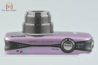 【中古】Canon キヤノン IXY Digital 930 IS パープル コンパクトデジタルカメラ 元箱付き
