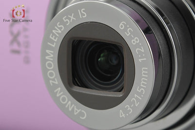 【中古】Canon キヤノン IXY Digital 930 IS パープル コンパクトデジタルカメラ 元箱付き