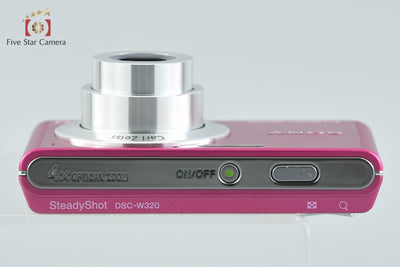 【中古】SONY ソニー Cyber-shot DSC-W320 ピンク コンパクトデジタルカメラ 元箱付き