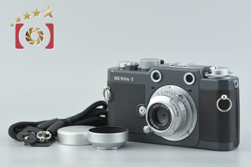 【中古】Voigtlander フォクトレンダー BESSA-T HELIAR 101周年記念モデル グレー + HELIAR 50mm f/3.5