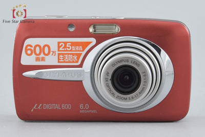 【中古】OLYMPUS オリンパス μ DIGITAL 600 レッド コンパクトデジタルカメラ